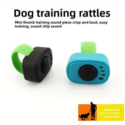 Interactive Sound Clicker Trainer for Thumb Training No Battery Portable & Durable for Dogs Cats Positive Reinforcement Train ﻿