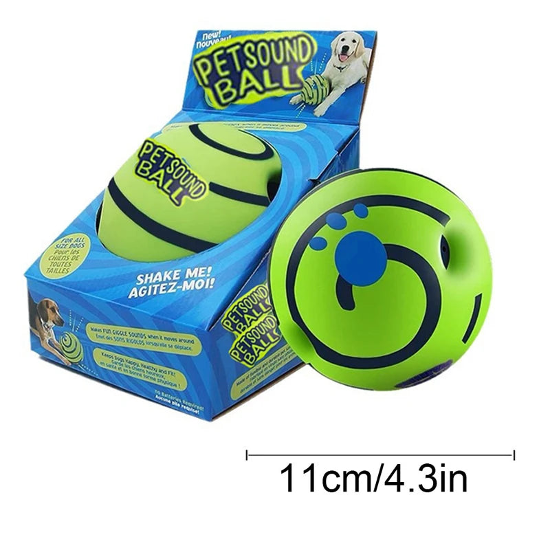 Dog Toy Wobble Wag Giggle Glow Ball Interactive Dog Attention Toy Fun Giggle Sounds Ball When Rolled or Shaken For Pet Dog Fun