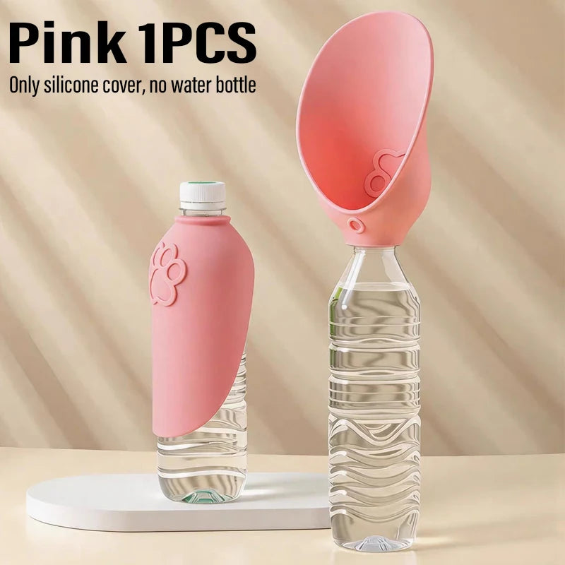 Portable Dog Water Bottle Leakproof Travel Water Dispenser Outdoor Drinking Cup Puppy Cat Pet Feeder Silicone Bowl Pet Supplies
