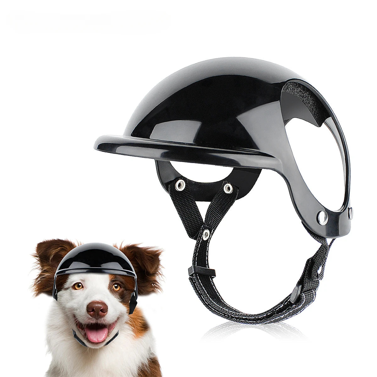 Pet Helmet Pink Dog Cat Wear Comfortable Motorbike Sports Outdoor Accessories Headwear Double Hole Adjustable Pet Supplies