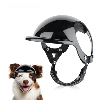 Pet Helmet Pink Dog Cat Wear Comfortable Motorbike Sports Outdoor Accessories Headwear Double Hole Adjustable Pet Supplies
