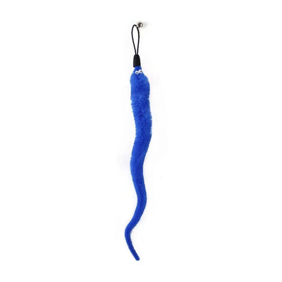 3 Pcs Cat Larva Toy Replacement Set Featuring Soft  Curved Insects With Bells Suitable For Interactive Catching Rods Indoor Cats