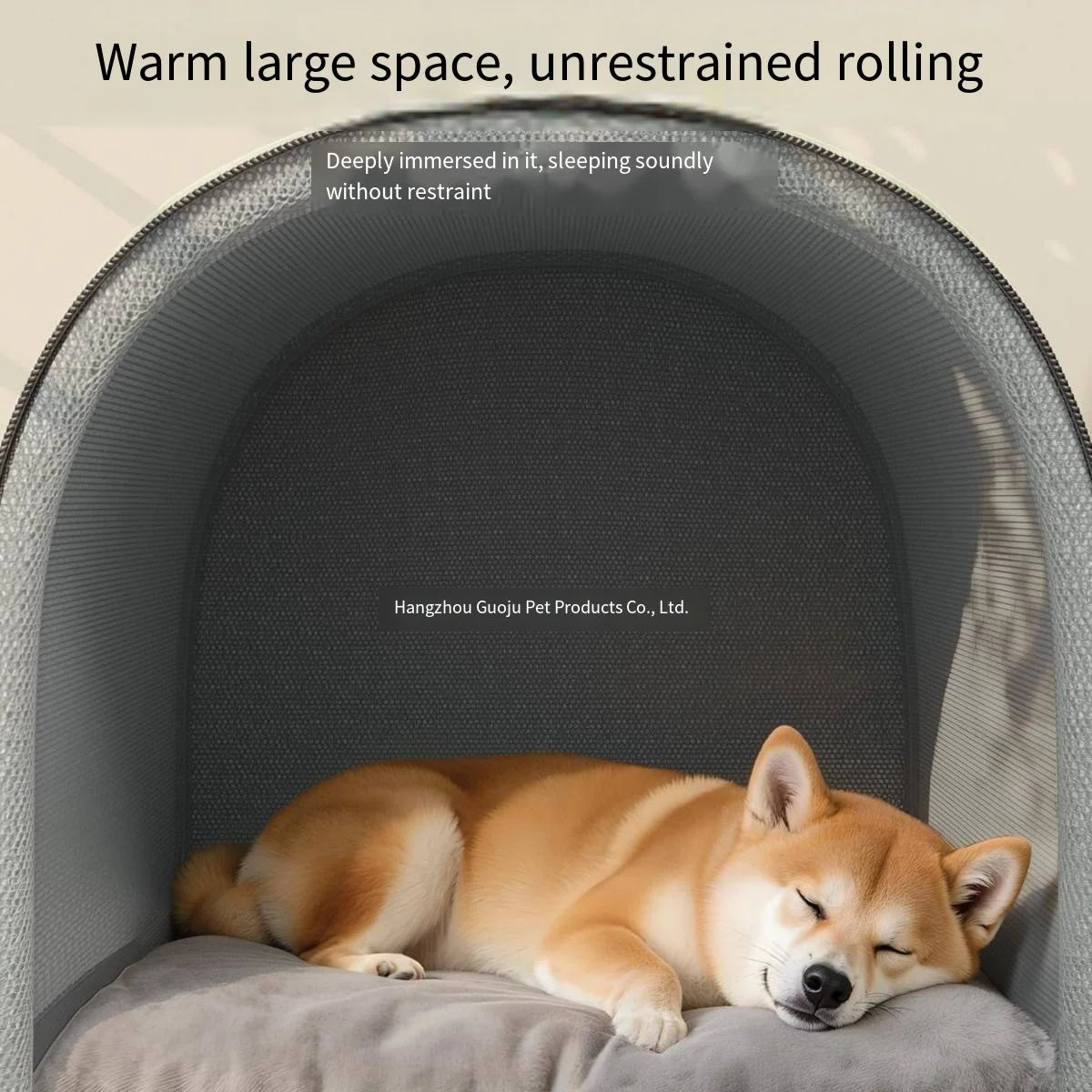 Winter thickened closed pet bed - Portable dog house  Cat shelter - Large medium-sized dog enclosure with washable mattress