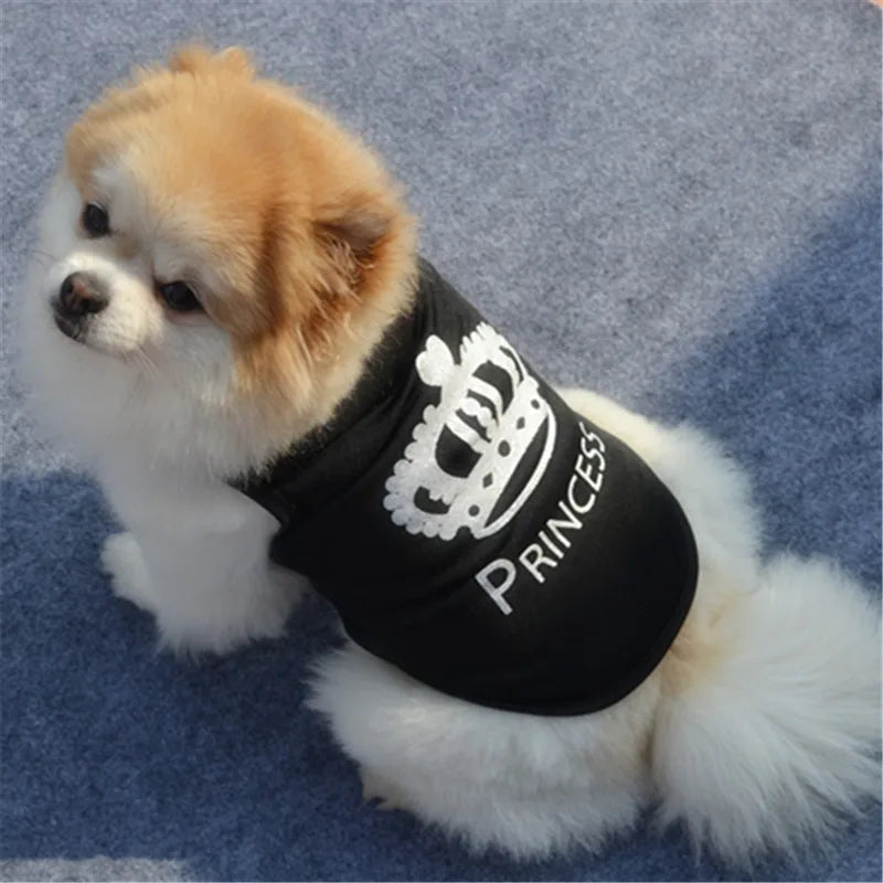 Security Clothing for Dogs Summer Pet Clothes Vest for Small Dogs Chihuahua Yorkshire Puppy Cats Low Price Pets T-shirt Costume PawPrint Treasures