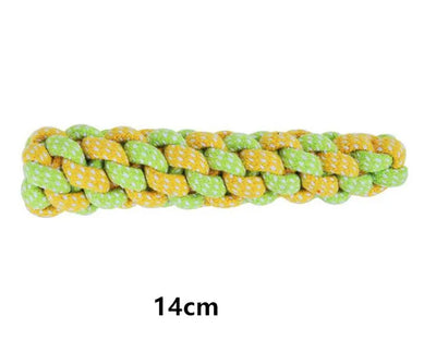 Interactive Cotton Rope Dog Toys, Mini Chew Ball & Toothbrush Toy for Puppy Teeth Cleaning, Durable Pet Accessories for Small to