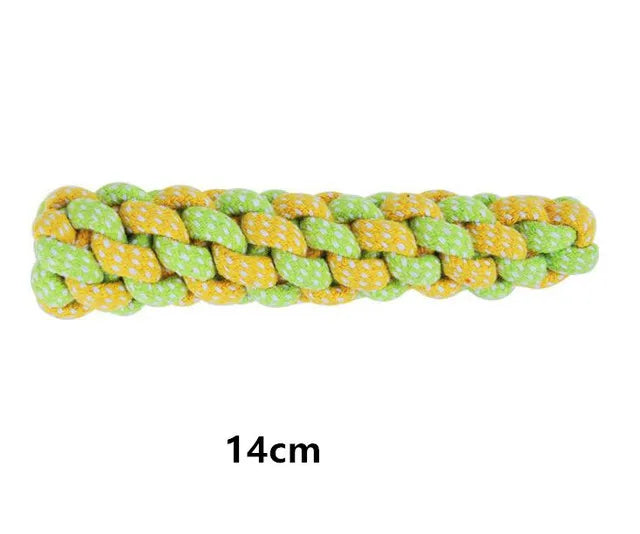 Interactive Cotton Rope Dog Toys, Mini Chew Ball & Toothbrush Toy for Puppy Teeth Cleaning, Durable Pet Accessories for Small to
