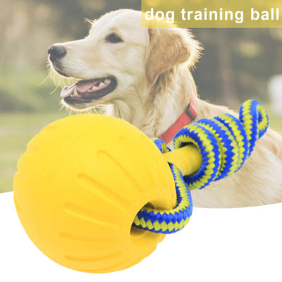 Pet Ball Toy without Rope Interactive Dog Training Chew Tooth Cleaning Indestructible Healthy Solid Core EVA Durable Elastic Toy