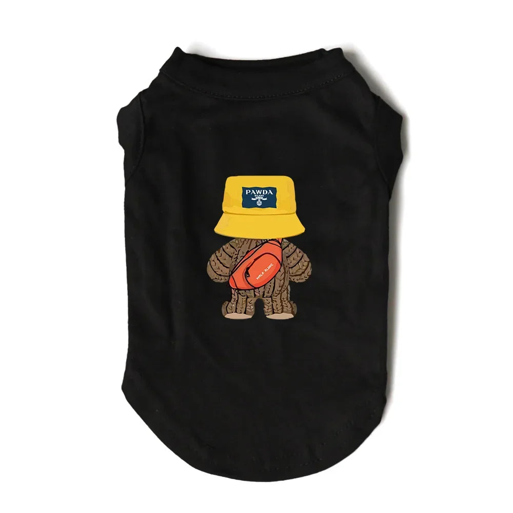 Walk Alone Quality Dog Singlet Puppy Designer Inspired Clothes Small Medium Chihuahua Frenchie Yorkie Bear Pawda Fashion Vest