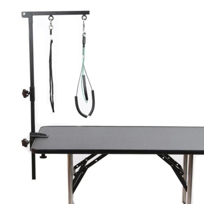 Folded Pet Grooming Arm w/ Clamp, Medium Small Dog Grooming Table Table Hanger Accessories For Cat Dog Bath Desktop