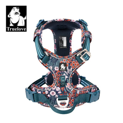 TRUE LOVE TLH5654 No Pull Dog Harness Nylon Reflective Adjustable Step-in Comfortable Pet Harness