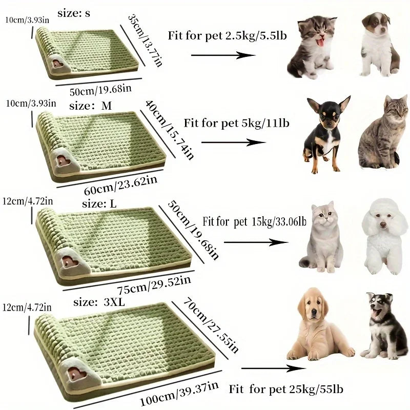 1pc Dog Mat, Four Seasons Universal Kennel, Sleeping Nest with Winter Removable and Washable Floor Mat, Dog Sleeping Mat