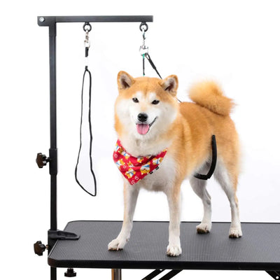 Folded Pet Grooming Arm w/ Clamp, Medium Small Dog Grooming Table Table Hanger Accessories For Cat Dog Bath Desktop