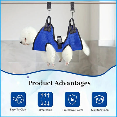 Pet Grooming Hammock Cat Dog Nail Clipper Fixer Teddy Hook Type Feeding Anti-scratch Artifact Restraint Bag Pet Accessories