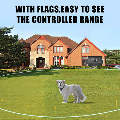 Electric Dog Fence Electronic Pet Fence System Containment Sound Shocked Collar Pet Accessories Dog Training Collar Waterproof