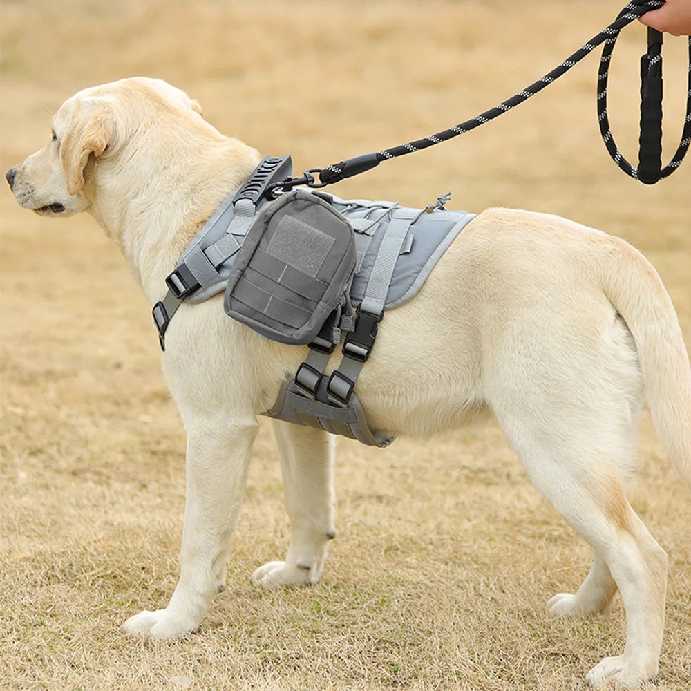 Custom Dog Harness Personalized Tactical Vest DIY Name Pet Harness for Medium Large Big Dog Chest Strap