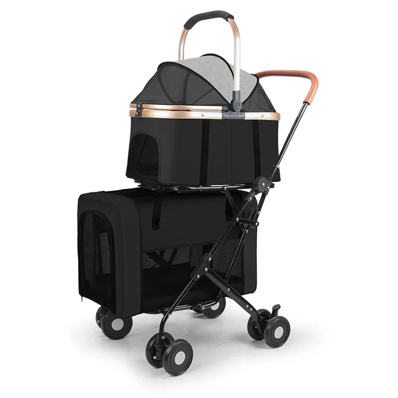 2025 High-quality New Multi Layer Pet Cart for Cats and Dogs, Universal Large Space, Detachable and Detachable for Pets