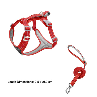 Dog Leash Anti-Pull Pet Harness Comfortable Outdoor Dog Leash Reflective Dog Harness Durable and Stain-Resistant