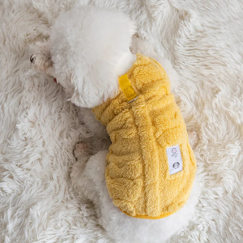 Pet Autumn and Winter Fleece Clothes Dog Cat Warm Coat Small Dogs Clothing Chihuahua Costumes PawPrint Treasures