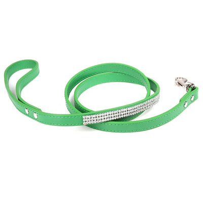 Fashion Rhinestone Dog Leash Pet Bling Shiny Cat Puppy Walking Leashes Lead for Small Dogs Cats Chihuahau Yorkshire Teddy 120cm