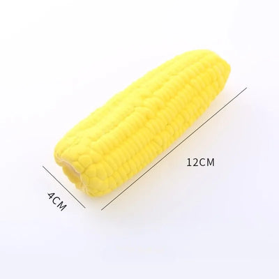 New Pet Toys Squeak Toys Latex Corn Shape Puppy Dogs Toy Pet Supplies Training Playing Chewing Dog Toys for Small Dogs