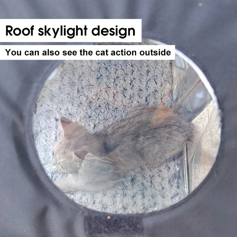 Waterproof Stray Cats House Outdoor Feral Cat Houses with Bracket Pets Tent Cold Resistant Big Pets House Winter Warm for Outsid