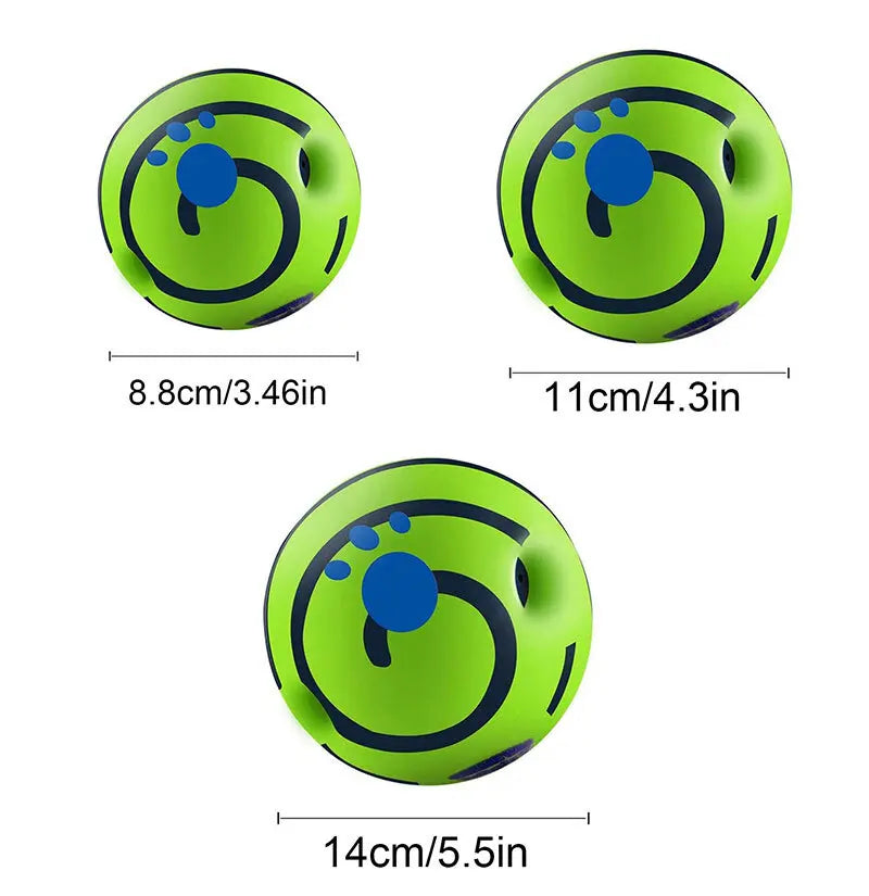 Dog Toy Wobble Wag Giggle Glow Ball Interactive Dog Attention Toy Fun Giggle Sounds Ball When Rolled or Shaken For Pet Dog Fun