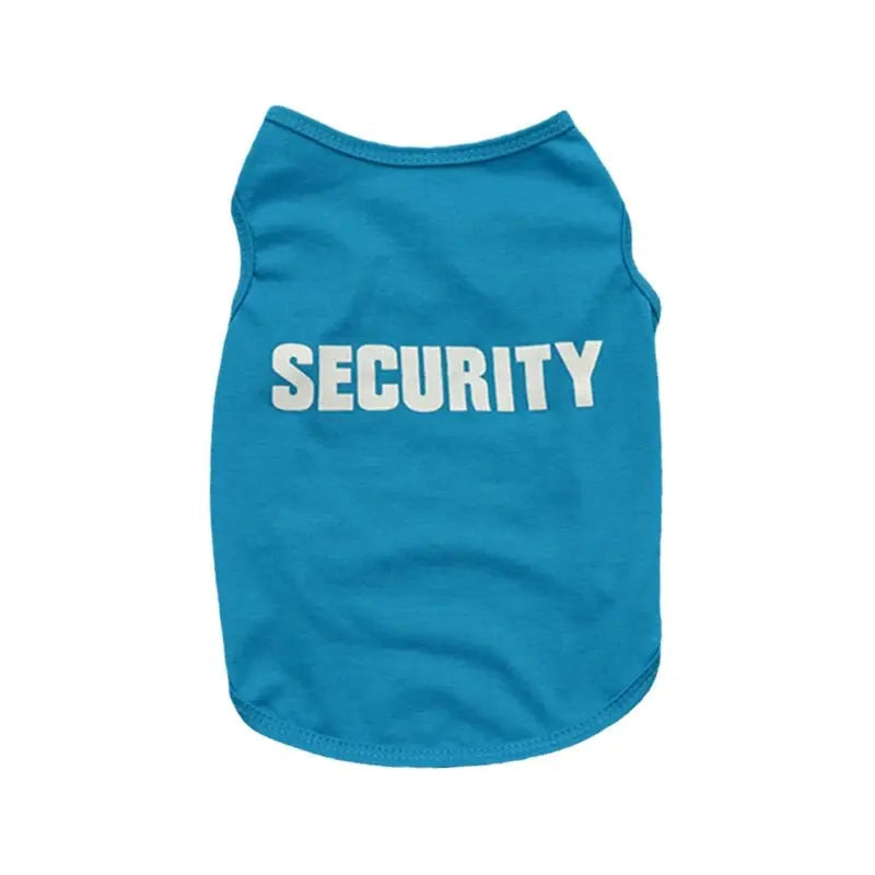 Security Clothing for Dogs Summer Pet Clothes Vest for Small Dogs Chihuahua Yorkshire Puppy Cats Low Price Pets T-shirt Costume PawPrint Treasures