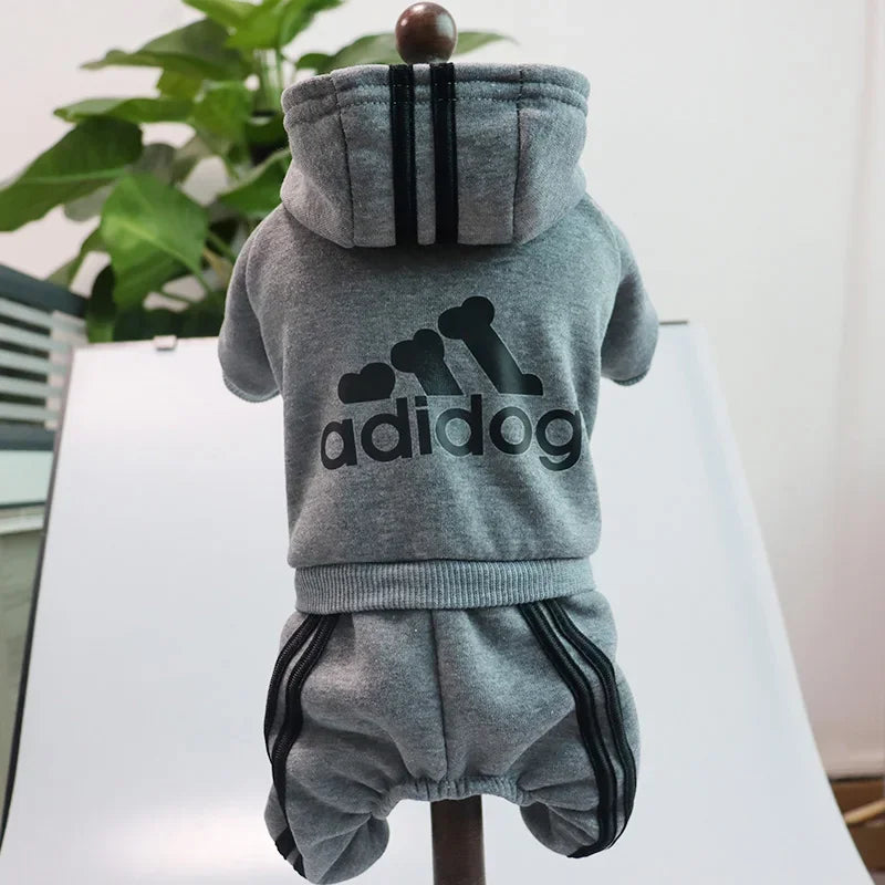Winter Clothes for Small Dogs Sport Dog Hoodie Fleece Overalls for Small Breeds Dogs Sport Puppy Sweatshirt 4 Legs Dog Jumpsuit