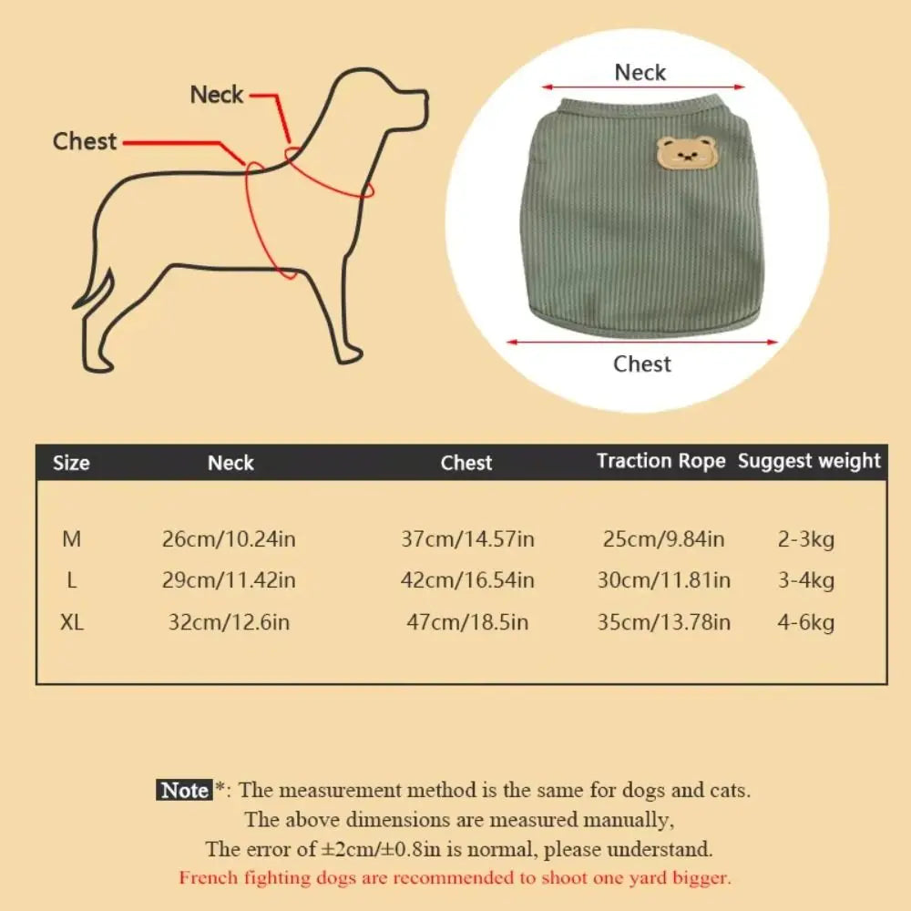 Cute Waffle Dog Clothes Breathable Thin Dog Vest Sweat-absorbent Solid Color Pet Cat Clothing PawPrint Treasures