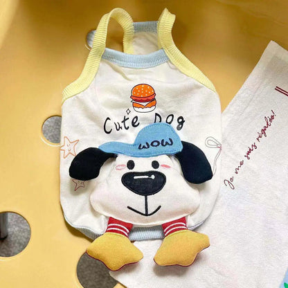 Pet Cute Ice Cream Vest Teddy Spring Clothing Small Dog Cat Pet Dress Couple Outfit Dog Clothes for Small Dogs Puppy Clothes PawPrint Treasures