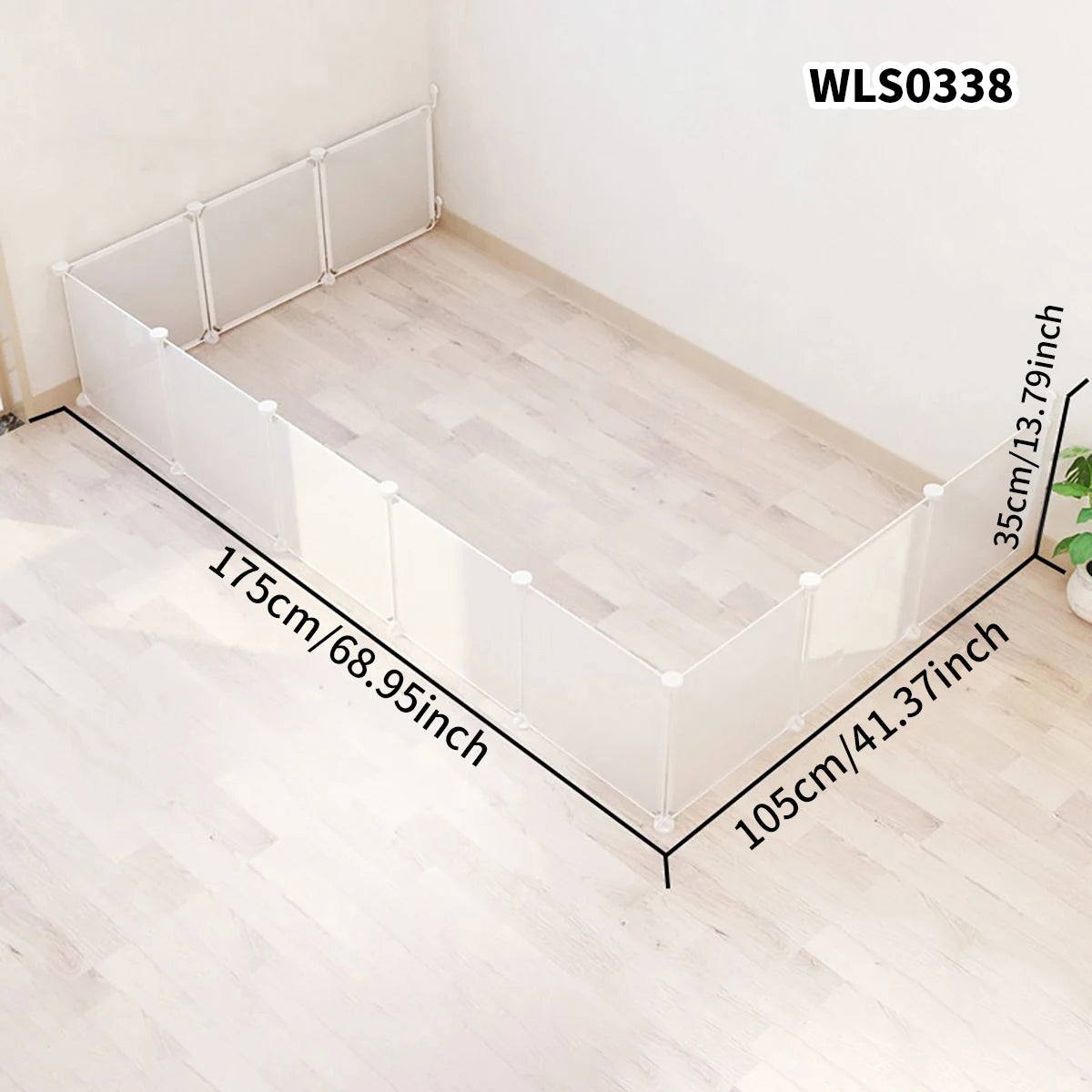 DIY Pet Cage for Home Use, Easy to Install and Disassemble, Dog Fence, Guinea Pig Isolation Net, Dog Cage, Cat Cage, Rabbit Enclosure, Freely Assembled, Turtle Activity Area Barrier Net, No Drilling Required PawPrint Treasures