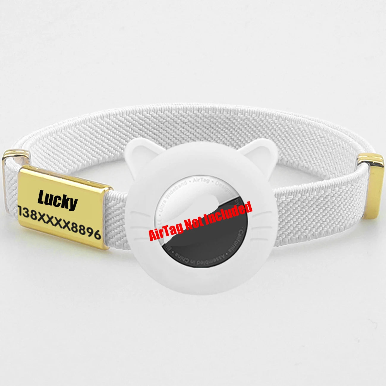 New Breakaway AirTag Tracker Cat Collar Free Custom Name Tag Kitten Collar with GPS Holder Case Anti-lost Adjustable Pet Collars