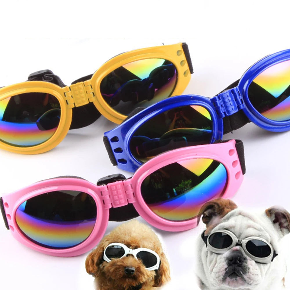 6 Color pet Dog Sunglasses Foldable Adjustable Collapsible Padded UV Protection Sunglasses Pet Accessories Motorcycle Glasses