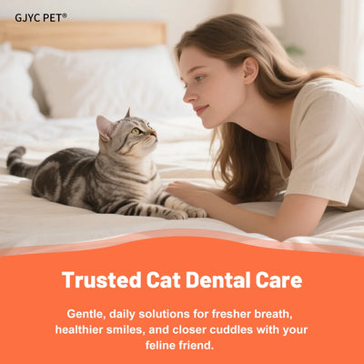 Cat Toothpaste Enzymatic Dental Gel Salmon Flavor Plaque Tartar Remover Oral Care Fresh Breath Edible Safe for Daily Brushing