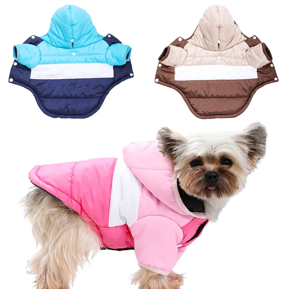Puppy Dog Clothes Coat For Small Dogs Cats Autumn Winter Pet Dog Jacket Cozy Fleece Kitten Clothing French Chihuahua Costumes PawPrint Treasures