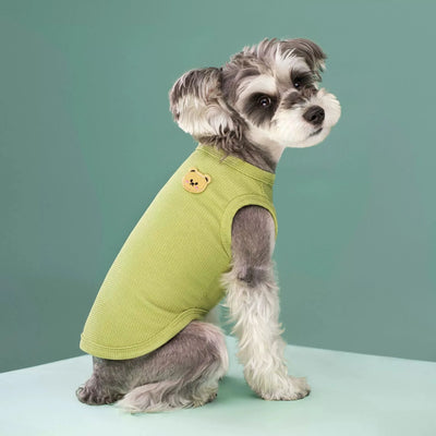 NewSpring Summer Pet Clothes for Cats Dogs Breathable Waffle Vest, Soft & Light, Perfect for Teddy Bichon Frise Small Medium Dog