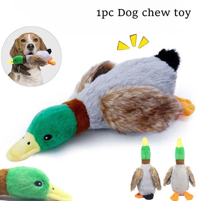 Dog Chew Toy Plush Simulated Duck Bite-resistant Teeth Cleaning Plush Puppy Chew Toy Training Interactive Dog Toy Supplies