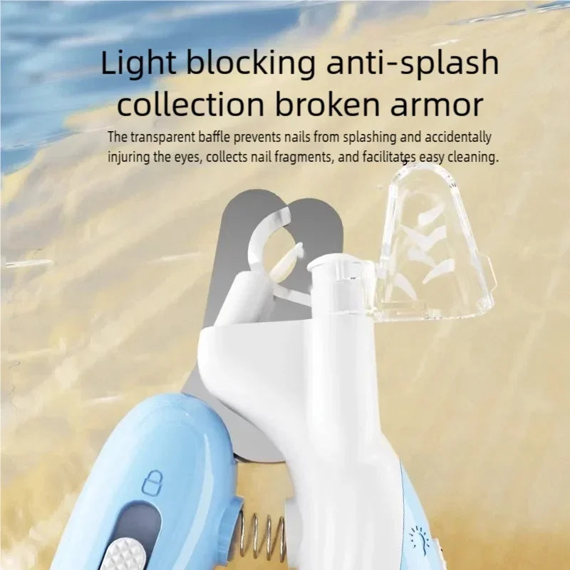 LED Illuminated Pet Nail Trimmer Dog Cat Claw Cutter Portable Grooming Scissors Sharp Blade Pet Nail Clipper Pet Accessories