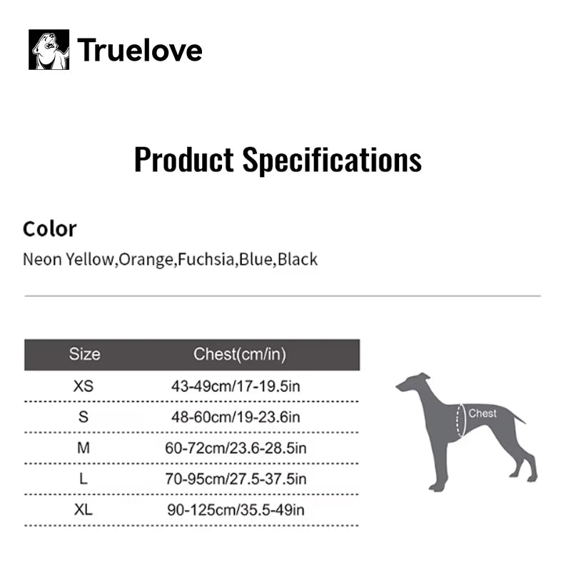Truelove Non-reflective Walking PU Leather Dog Vest Escape Proof Adjustable Anti Pull Pet Harness Outdoor Clearance Sale TLH5551
