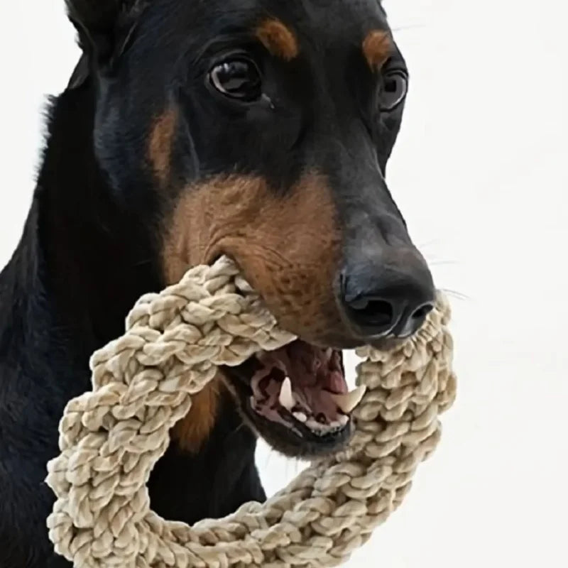 Pet Dog Rope Toy Durable Chew Bite Resistant Drag Pet toys for Medium Large Dogs Golden Retriever Pitbull Labrador Supplies PawPrint Treasures