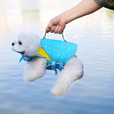 Dog Life Jacket with Traction Pet Life Vest for Small Medium Large Dogs Swimming Summer Clothing for Dogs Cat Playing with Water