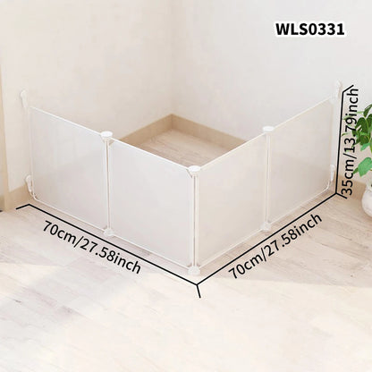 DIY Pet Cage for Home Use, Easy to Install and Disassemble, Dog Fence, Guinea Pig Isolation Net, Dog Cage, Cat Cage, Rabbit Enclosure, Freely Assembled, Turtle Activity Area Barrier Net, No Drilling Required PawPrint Treasures