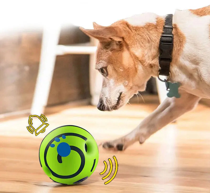 Dog Toy Wobble Wag Giggle Glow Ball Interactive Dog Attention Toy Fun Giggle Sounds Ball When Rolled or Shaken For Pet Dog Fun