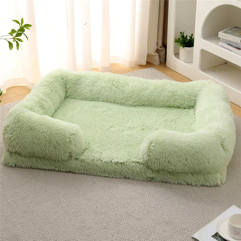 Luxury Winter Warm Large Dog Sofa Bed Dog Kneel Cat Mats House Cushion Pet Sleeping Sofa Beds Mat for Large and Small Dog PawPrint Treasures
