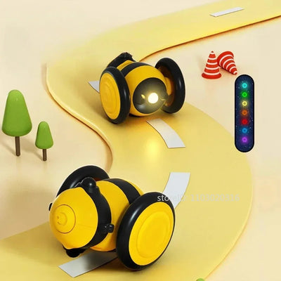 Electric Cat Toys Sports Car Cat Teaser Auto Intelligent Wakeup USB Rechargeable Boredom Reliever Smart Pet Toys Dog