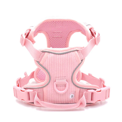 Personalized Dog Harness Set Luxury Designer Custom Dog Collar Leash Poop Bag with Walking Bag Reflective No Pull Harness Vest