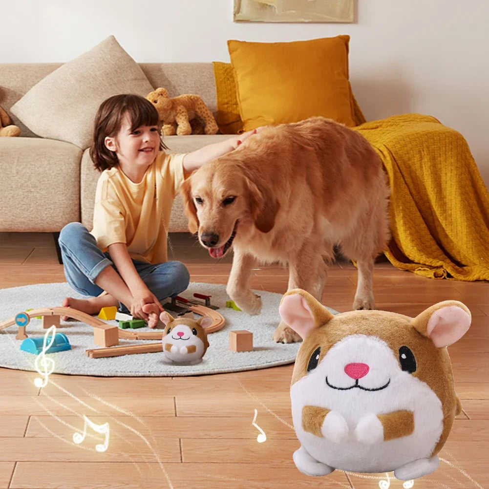 Interactive Plush Bouncing Ball Toy for Dogs