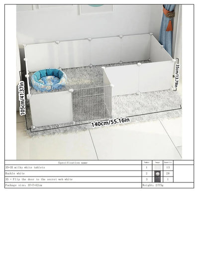 Multifunctional DIY Pet Fence Dog Fence Transparent Dog Fence Dog Cage Cat Fence Rabbit Isolation Fence