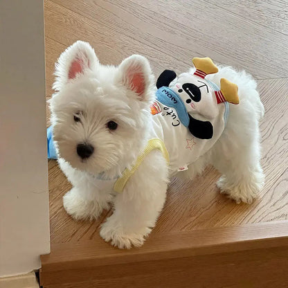 Pet Cute Ice Cream Vest Teddy Spring Clothing Small Dog Cat Pet Dress Couple Outfit Dog Clothes for Small Dogs Puppy Clothes PawPrint Treasures