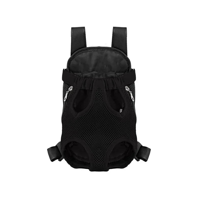 Double Shoulder Breathable Portable Travel Pet Dog Carrier Backpack Mesh Carrier Front Bag for Small Dog Cats Outdoor